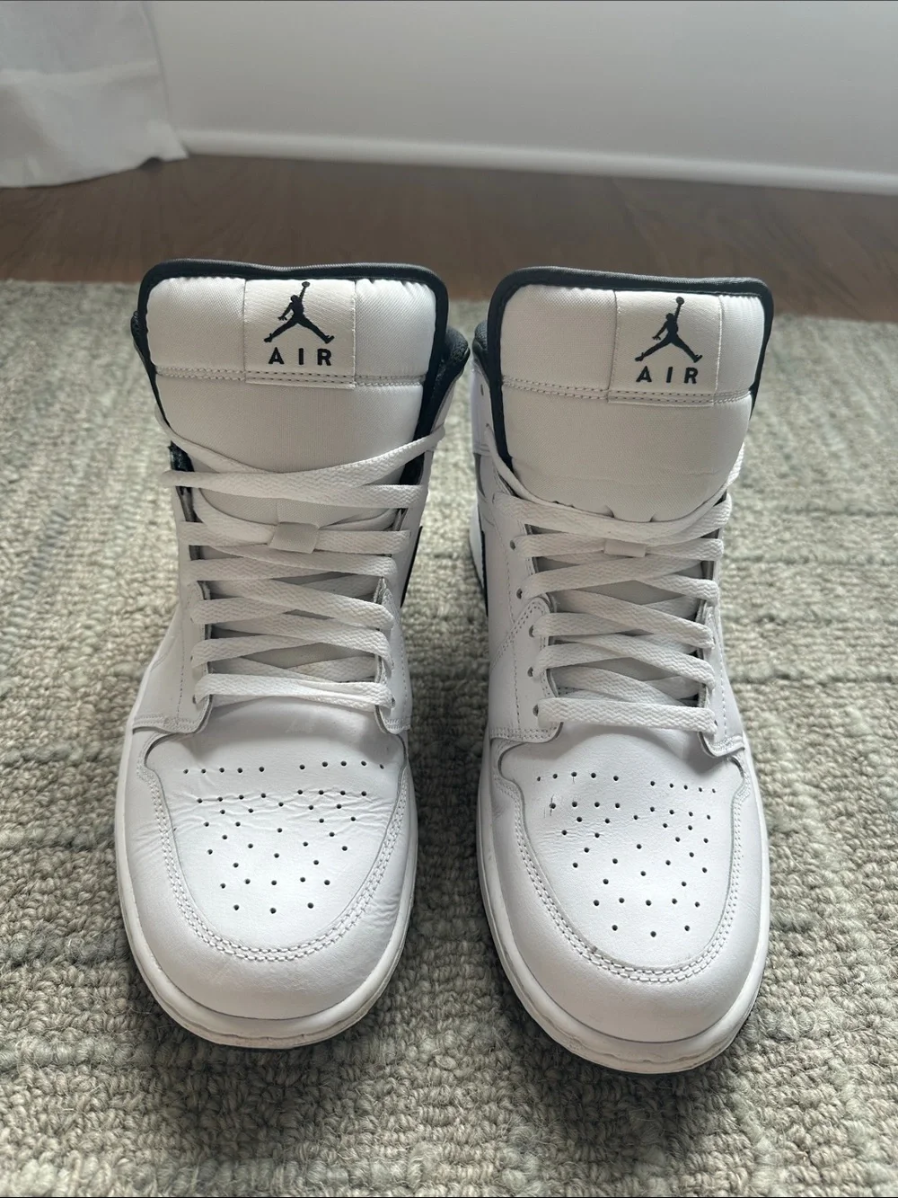 Jordan High-Top Sneakers - White with Black Accents